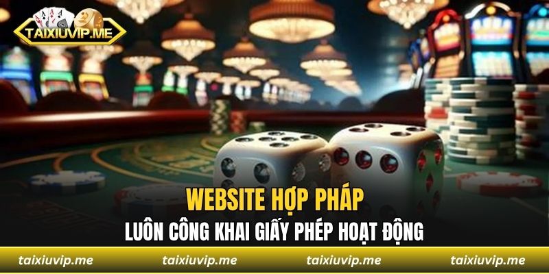 Website hợp pháp luôn công khai giấy phép hoạt động