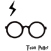 HARRY POTTER SCAR AND GLASSES
